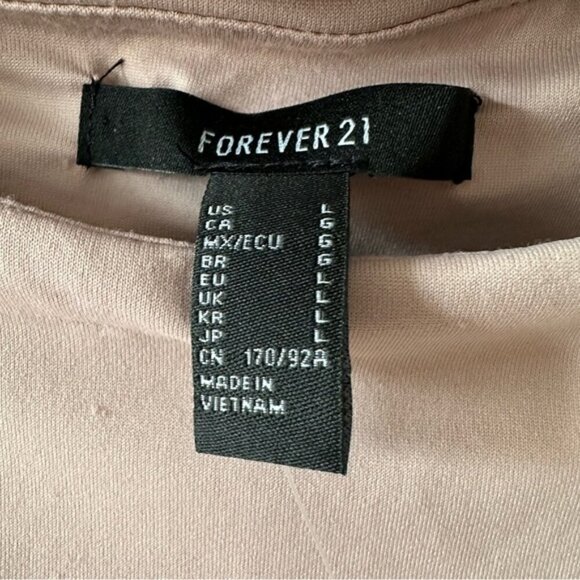 NWT Forever 21 Off Shoulder Short Sleeve Bodysuit Double Lined Thong Mauve - L - Picture 3 of 12